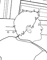 coloriage avatar jack de dos